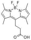 structure of CAS# 216961-95-4, [4-(3,5-二甲基-1H-吡咯-2-基-κN)-4-(3,5-二甲基-2H-吡咯-2-亚基-κN)丁酸](二氟)硼