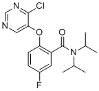 structure of CAS# 2169919-97-3, 2-((4-Chloropyrimidin-5-yl)oxy)-5-fluoro-N,N-diisopropylbenzamide