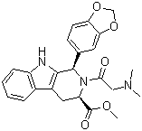 CAS # 2169996-11-4, Methyl (1R,3R)-1-(benzo[d][1,3]dioxol-5-yl)-2-(dimethylglycyl)-2,3,4,9-tetrahydro-1H-pyrido [3,4-b]indole-3-carboxylate