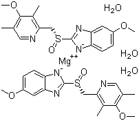 structure of CAS# 217087-09-7, 埃索美拉唑镁(三水)