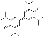 CAS # 2178-51-0, 3,3',5,5'-Tetraisopropyldiphenoquinone, 4-[4-oxo-3,5-di(propan-2-yl)cyclohexa-2,5-dien-1-ylidene]-2,6-di(propan-2-yl)cyclohexa-2,5-dien-1-one