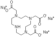structure of CAS# 217973-03-0, 1,4,7,10-四氮杂环十二烷-1,4,7-三乙酸三钠盐