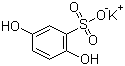 Potassium 2,5-dihydroxybenzenesulfonate molecular structure (CAS 21799-87-1)