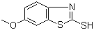 structure of CAS# 2182-73-2, 2-巯基-6-甲氧基苯并噻唑