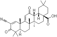 structure of CAS# 218600-44-3, 2-Cyano-3,12-dioxooleana-1,9-dien-28-oic acid