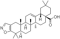 CAS 登录号：218600-48-7, 齐墩果-2,12-二烯[2,3-d]异恶唑-28-酸