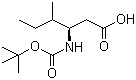 structure of CAS# 218608-82-3, Boc-L-beta-homoisoleucine