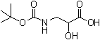 structure of CAS# 218916-64-4, 3-(叔丁氧羰基氨基)-2-羟基丙酸