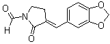 CAS 登录号：218924-25-5, 3-(1,3-苯并二氧杂环戊烯-5-基亚甲基)-2-氧代-1-吡咯烷甲醛
