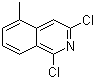 structure of CAS# 21902-40-9, 1,3-二氯-5-甲基异喹啉
