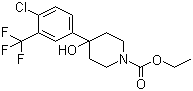CAS # 21928-40-5, Ethyl 4-(4-chloro-3-(trifluoromethyl)phenyl)-4-hydroxypiperidine-1-carboxylate