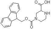 structure of CAS# 219312-90-0, 4-(芴甲氧羰基)哌嗪-2-羧酸