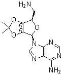 structure of CAS# 21950-36-7, 5'-氨基-5'-脱氧-2',3'-O-异丙叉腺苷