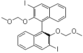 structure of CAS# 219583-87-6, (1S)-3,3'-二碘-2,2'-二(甲氧基甲氧基)-1,1'-联萘