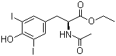 structure of CAS# 21959-36-4, N-乙酰基-3,5-二碘-L-酪氨酸乙酯