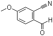 structure of CAS# 21962-47-0, 2-Cyano-4-methoxybenzaldehyde