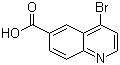 structure of CAS# 219763-87-8, 4-溴喹啉-6-羧酸
