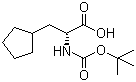 structure of CAS# 219819-74-6, N-叔丁氧羰基-D-环戊基丙氨酸