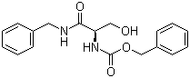 structure of CAS# 219835-31-1, (R)-N-苄基-2-(苄氧羰基氨基)-3-羟基丙酰胺