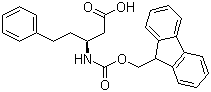 structure of CAS# 219967-74-5, (S)-N-芴甲氧羰基-3-氨基-5-苯基戊酸