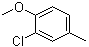 CAS # 22002-44-4, 3-Chloro-4-methoxytoluene, 2-Chloro-1-methoxy-4-methylbenzene, 2-Chloro-4-methylanisole