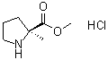 structure of CAS# 220060-08-2, 2-Methyl-L-proline methyl ester hydrochloride