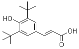 CAS 登录号：22014-01-3, 3,5-二叔丁基-4-羟基肉桂酸