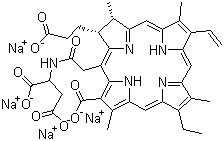 Talaporfin sodium molecular structure (CAS 220201-34-3)