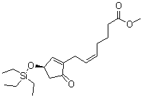 structure of CAS# 220328-59-6, (5Z)-7-[(3R)-5-氧代-3-[(三乙基硅烷基)氧基]-1-环戊烯-1-基]-5-庚烯酸甲酯
