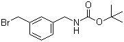 structure of CAS# 220364-34-1, [3-(溴甲基)苄基]氨基甲酸叔丁酯