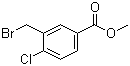 Methyl 3-bromomethyl-4-chlorobenzoate molecular structure (CAS 220464-68-6)