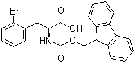 structure of CAS# 220497-47-2, Fmoc-L-2-溴苯丙氨酸