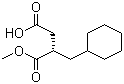 CAS 登录号：220497-69-8, (S)-2-(环己基甲基)琥珀酸 1-甲酯, (S)-4-甲氧基-3-环已基甲基-4-氧代丁酸