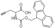 structure of CAS# 220497-98-3, Fmoc-D-propargylglycine