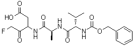 CAS # 220644-02-0, N-[(Phenylmethoxy)carbonyl]-L-valyl-N-[1-(carboxymethyl)-3-fluoro-2-oxopropyl]-L-alaninamide