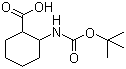 structure of CAS# 220760-49-6, 2-[(叔丁氧羰基)氨基]环己烷甲酸