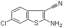 structure of CAS# 221061-10-5, 2-氨基-6-氯苯并[b]噻吩-3-甲腈