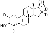 structure of CAS# 221093-45-4, 17beta-雌二醇-2,4,16,16,17-D5