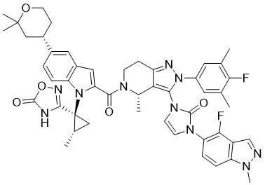structure of CAS# 2212020-52-3, 奥格列龙