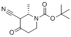 structure of CAS# 2212021-56-0, (2S)-tert-Butyl 3-cyano-2-methyl-4-oxopiperidine-1-carboxylate