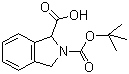 structure of CAS# 221352-46-1, 1,3-Dihydroisoindole-1,2-dicarboxylic acid 2-tert-butyl ester