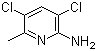 structure of CAS# 22137-52-6, 3,5-二氯-6-甲基吡啶-2-胺