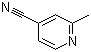 structure of CAS# 2214-53-1, 2-甲基-4-吡啶甲腈