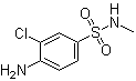 structure of CAS# 22185-74-6, 4-Amino-3-chloro-N-methylbenzenesulfonamide
