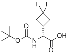 CAS 登录号：2231663-53-7, (2R)-2-(叔-丁氧羰基氨基)-2-(3,3-二氟环丁基)乙酸