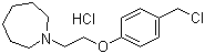 structure of CAS# 223251-25-0, 1-(2-(4-(氯甲基)苯氧基)乙基)氮杂环庚烷盐酸盐