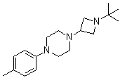 CAS 登录号：223381-88-2, 1-[1-(叔丁基)-3-氮杂环丁基]-4-(4-甲基苯基)哌嗪