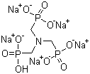 structure of CAS# 2235-43-0, 氨基三甲叉膦酸五钠盐