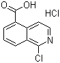 structure of CAS# 223671-54-3, 1-氯异喹啉-5-羧酸盐酸盐