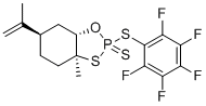 structure of CAS# 2245335-70-8, (2S,3aS,6R,7aS)-3a-甲基-2-((全氟苯基)硫代)-6-(丙-1-烯-2-基)六氢苯并[d][1,3,2]氧杂硫杂磷杂环戊二烯2-硫醚